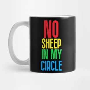 No Sheep In My Circle Mug